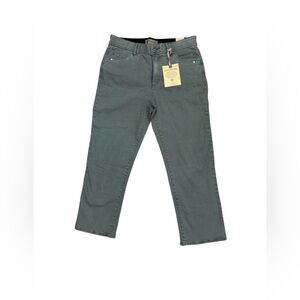 Democracy Ab Technology High Rise Slim Straight Jeans 12 Green NWT